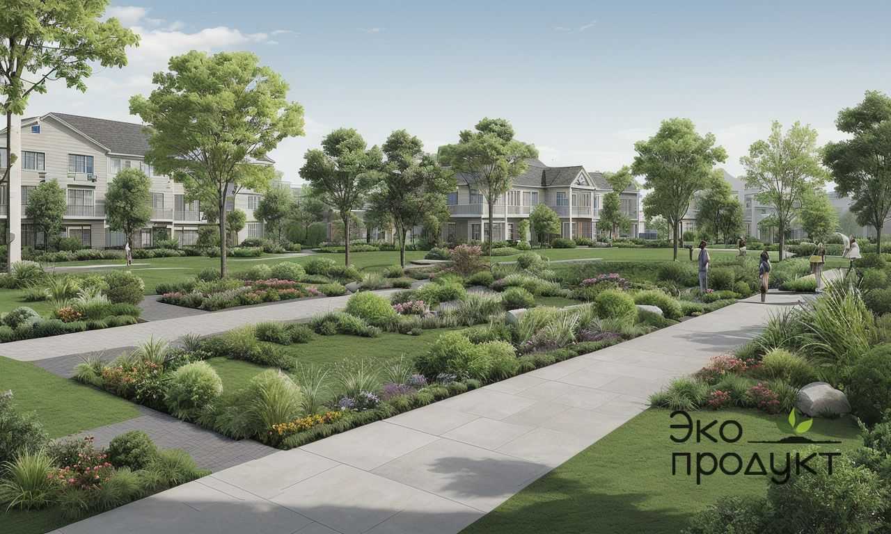 Озеленение крыш и применение автоматического дренажа